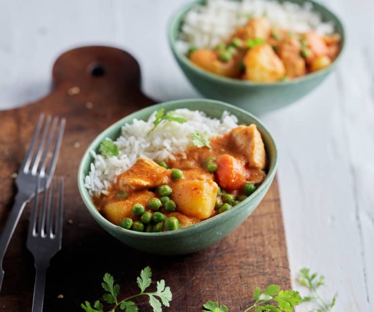 Riz basmati au curry et pois chiches au Thermomix • Yummix !