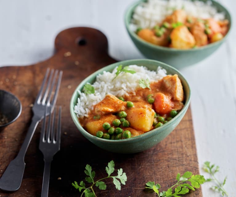 Quick Thai Chicken Curry with Basmati Rice