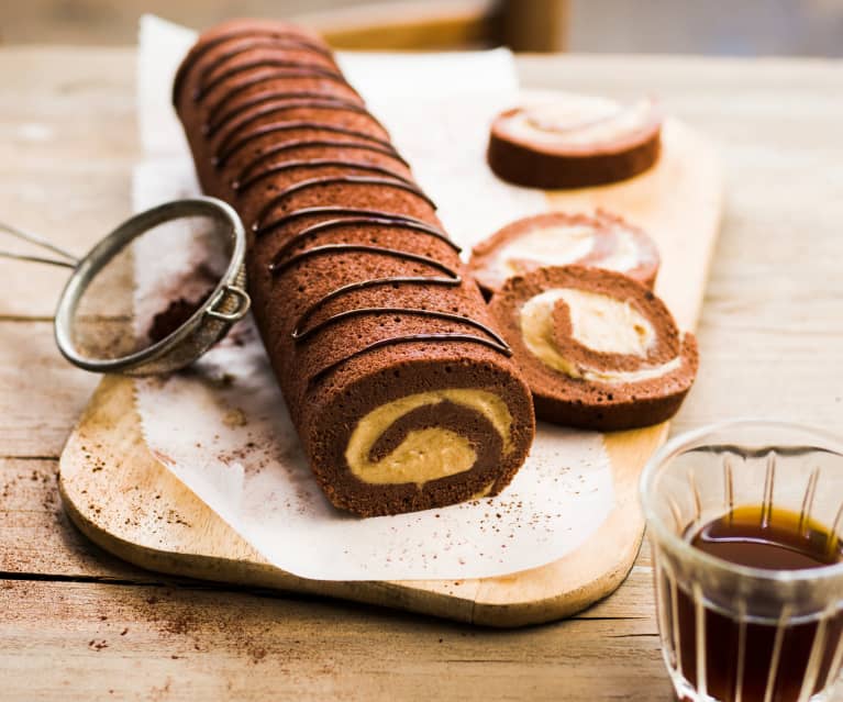 Roulé de speculoos au chocolat