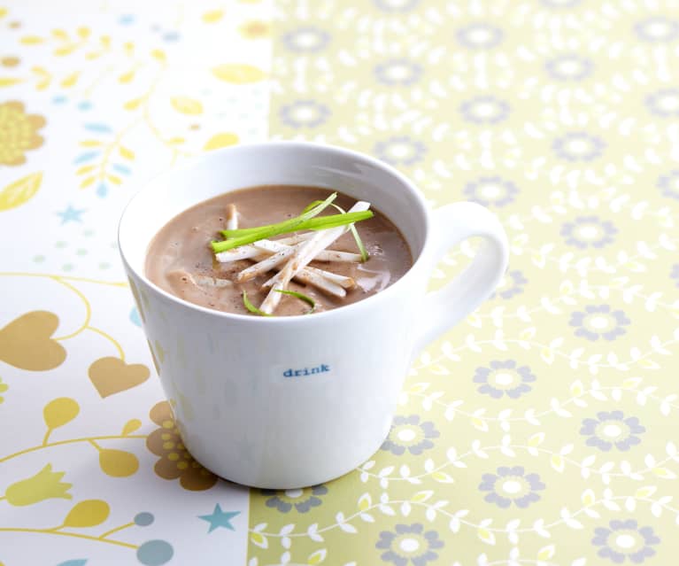 Velouté de champignons de Paris à l'estragon