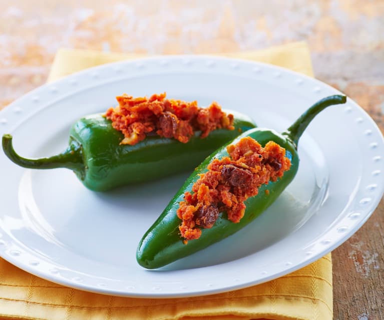 Chiles jalapeños rellenos de machaca de marlín - Cookidoo® – la plataforma  de recetas oficial de Thermomix®