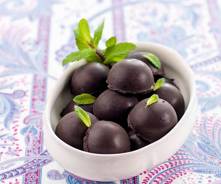 Bombons de gelado de menta