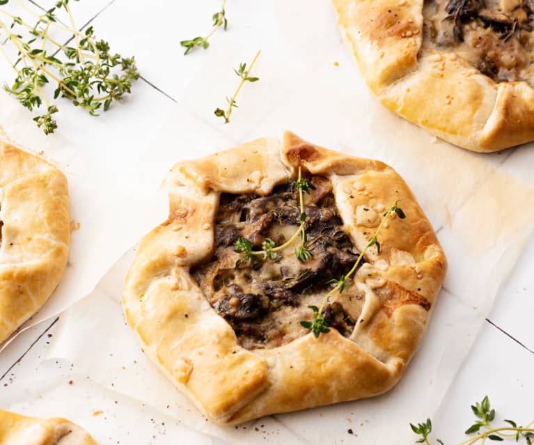 Mini galettes ai funghi