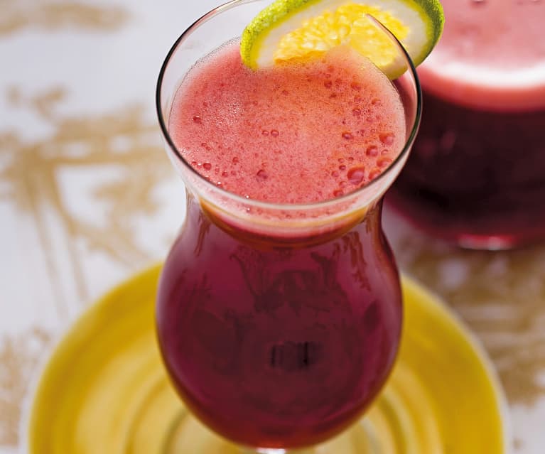 Suco de laranja com beterraba