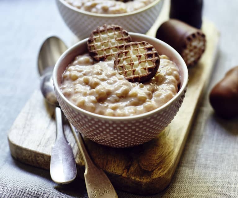 Schaumkuss-Milchreis mit Whiskey-Sahne-Likör