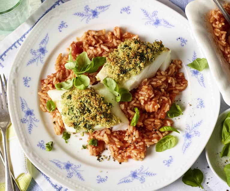 Schlemmerfilet mit Tomatenreis