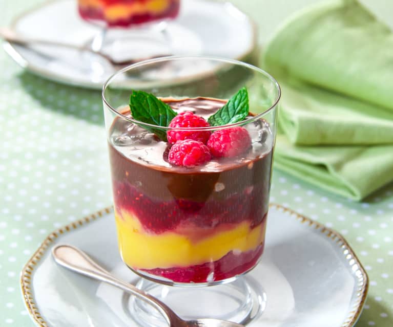 Trifle ai lamponi