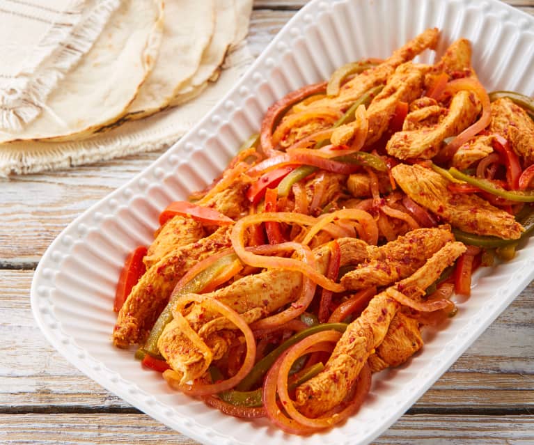 Fajitas de pollo Cookidoo® la plataforma de recetas oficial de