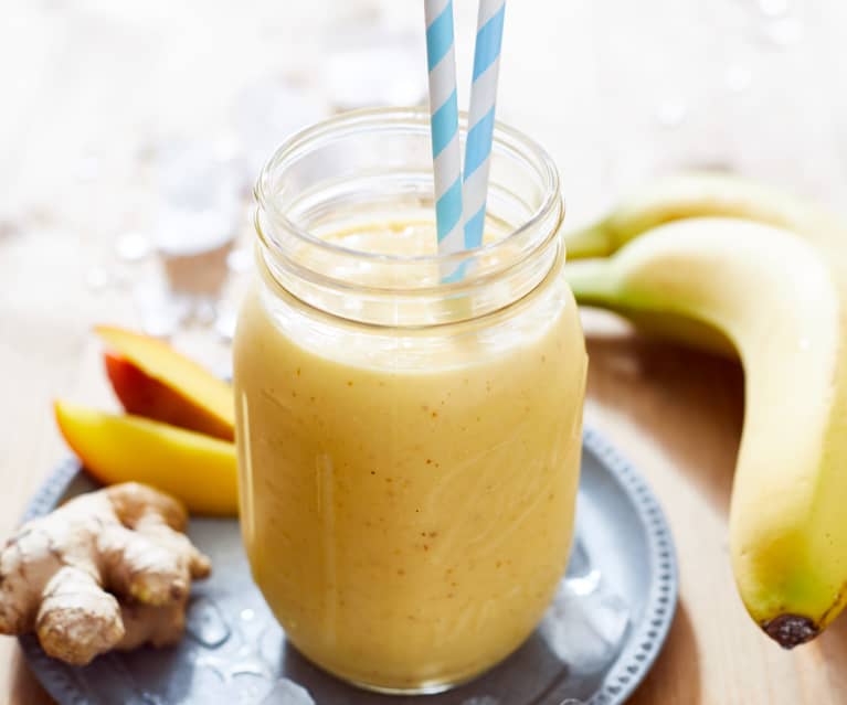 Bananen-Mango-Smoothie mit Ingwer