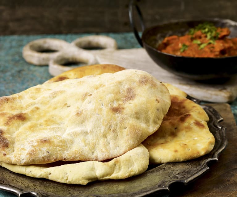 Naan Bread with Onion and Cumin