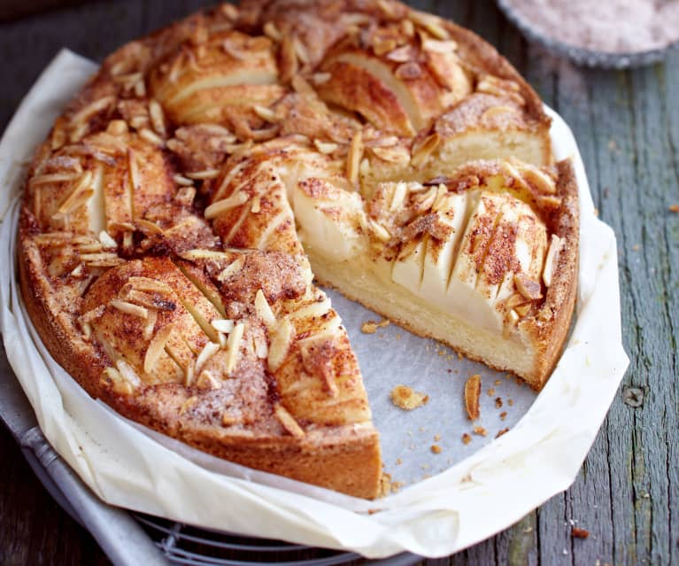 Apfel-Sandkuchen mit Mandeln