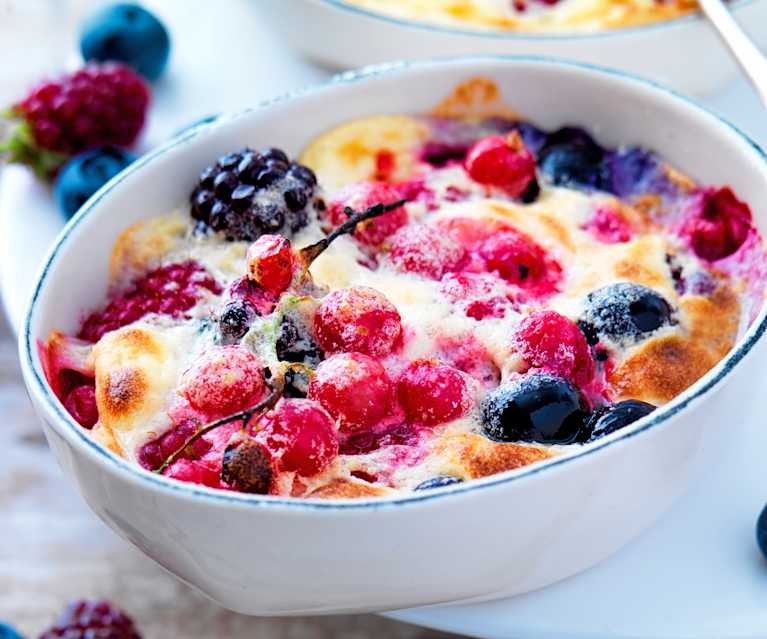 Gratin aux fruits rouges