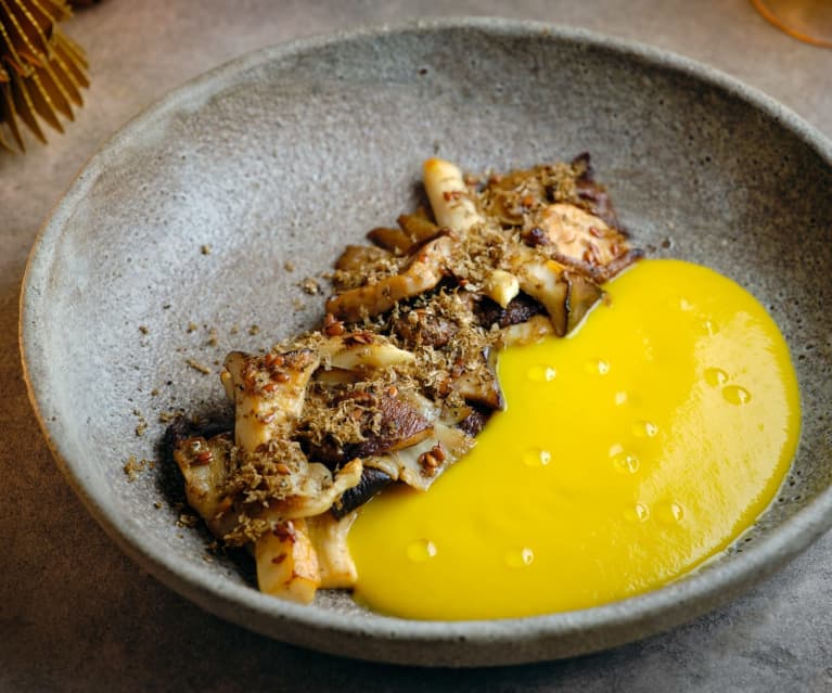 Pumpkin Soup, Seasonal Mushrooms and Truffle