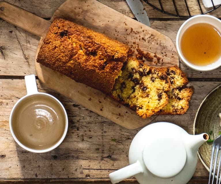 Cake à la noix de coco et aux pépites de chocolat