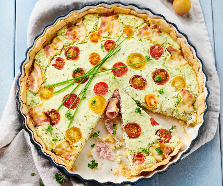 Tarte mit Bacon und Käse-Kräuter-Füllung - Cookidoo® – the official ...