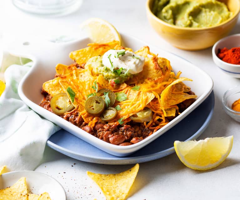 nachos con queso