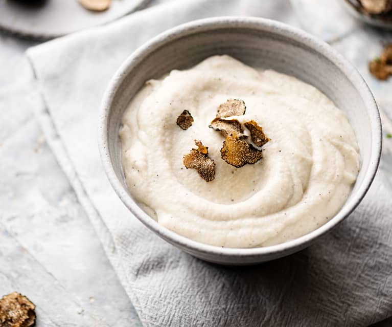 Puré de trufa y coliflor