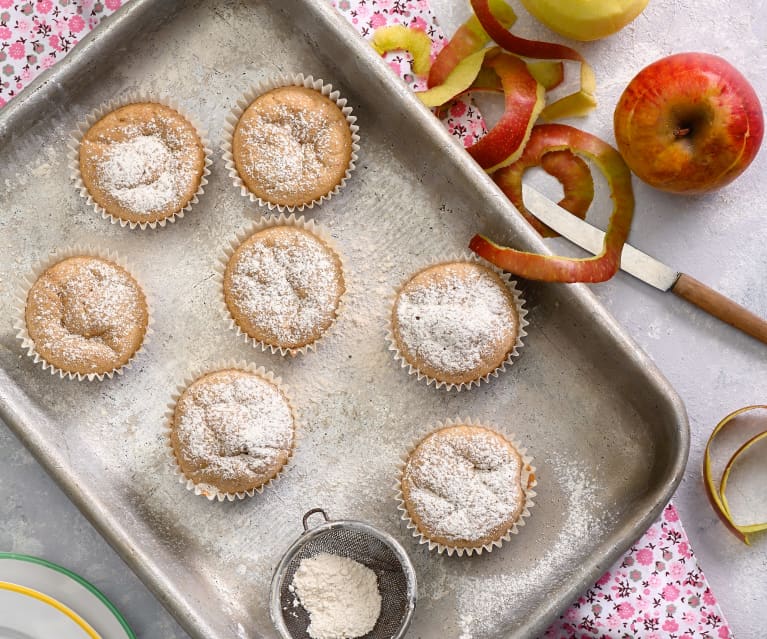 Muffin con ritagli di mela