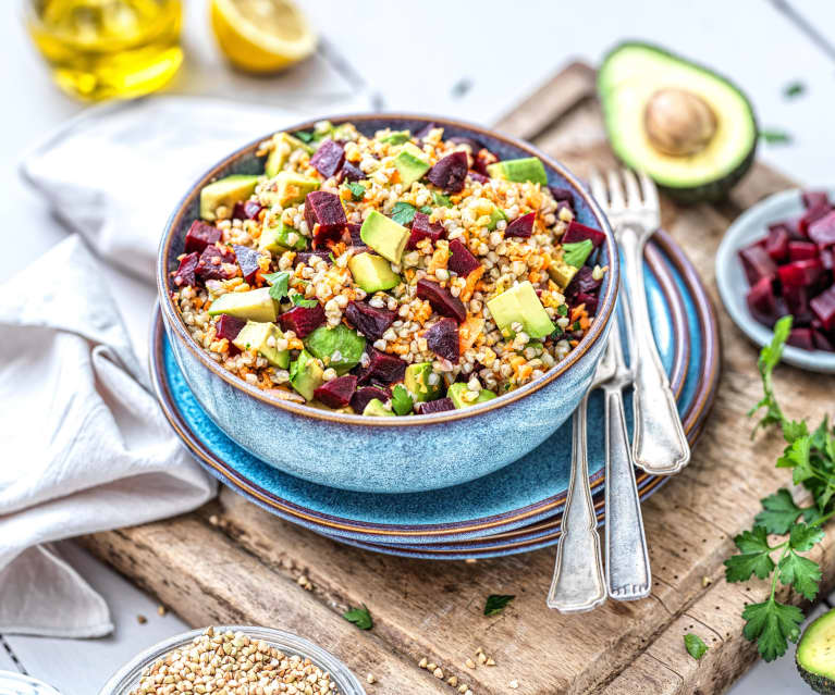 Salade de boulgour aux fèves et amandes - Cookidoo® – la