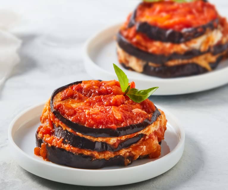 Étagés d'aubergines