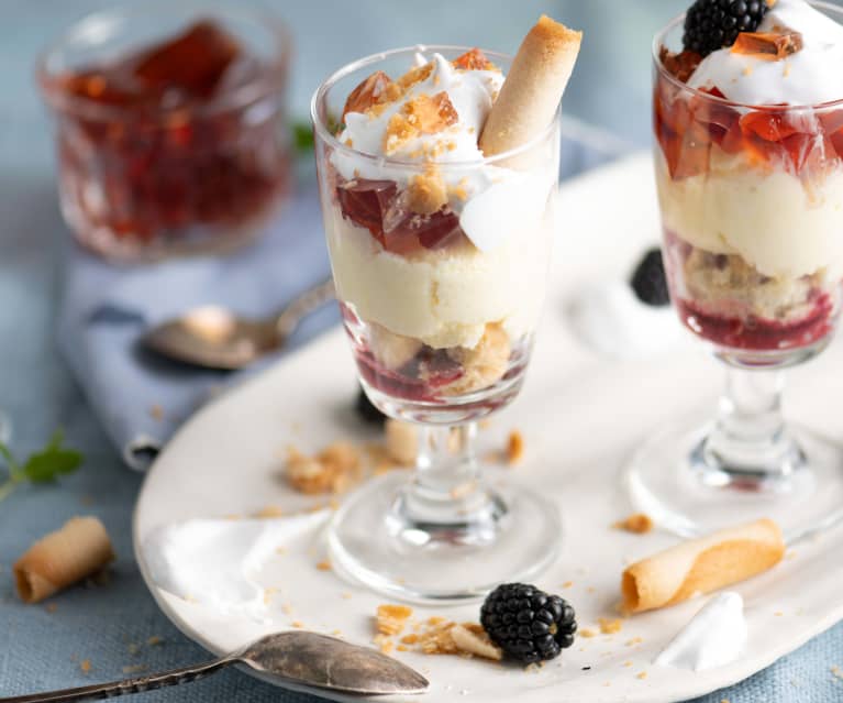 Grape and Cava Trifle