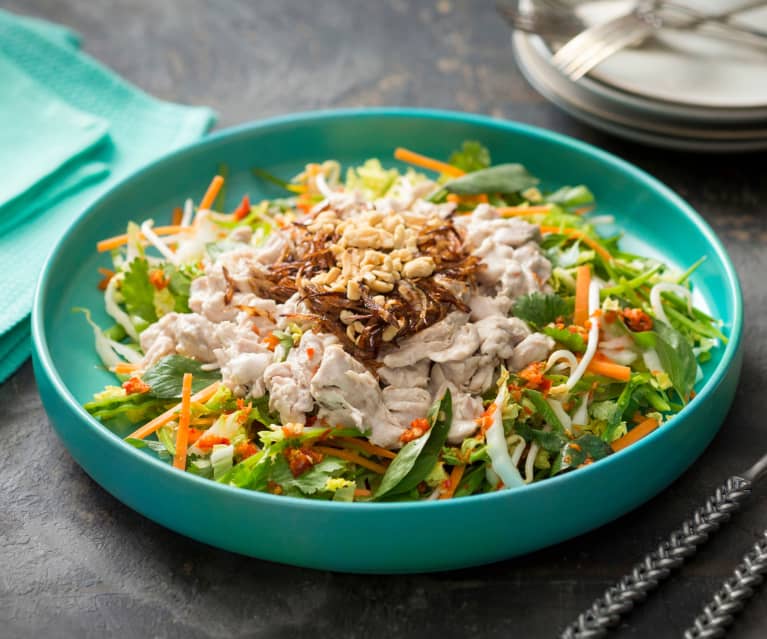 Coconut poached chicken salad (Thermomix® Cutter, TM6)