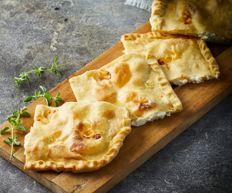 Focaccia croccante stracchino e squacquerone