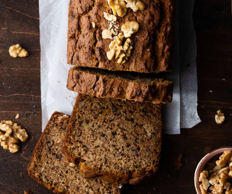 Plumcake datteri, mele e noci (senza glutine)