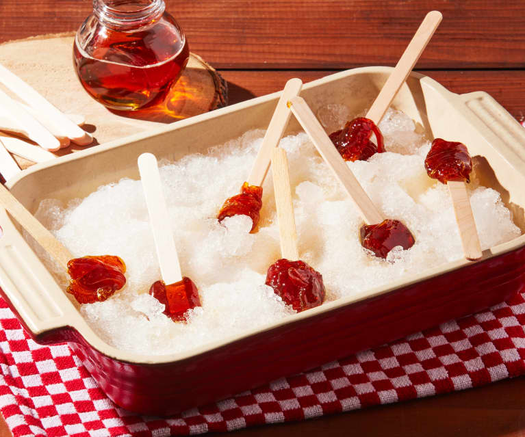 Maple Taffy on Shaved Ice (Maple Taffy on "Snow")