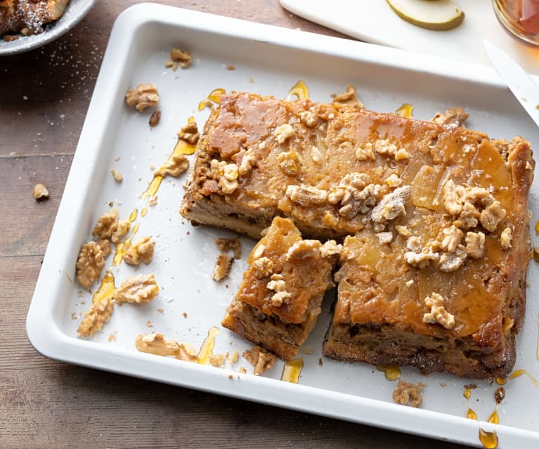 Baked Milk Bread with Pears and Walnut Crumble (TM5)