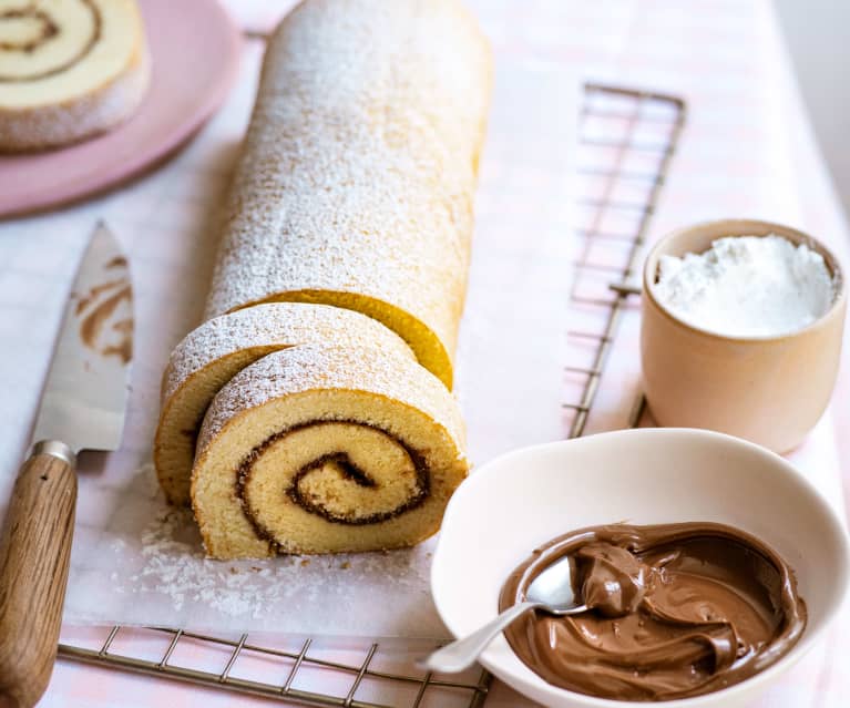 Comment faire un gâteau roulé à la pâte à tartiner