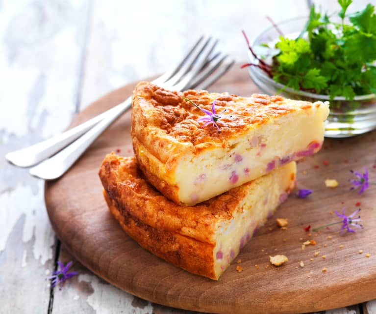 Quiche lorraine façon gâteau magique