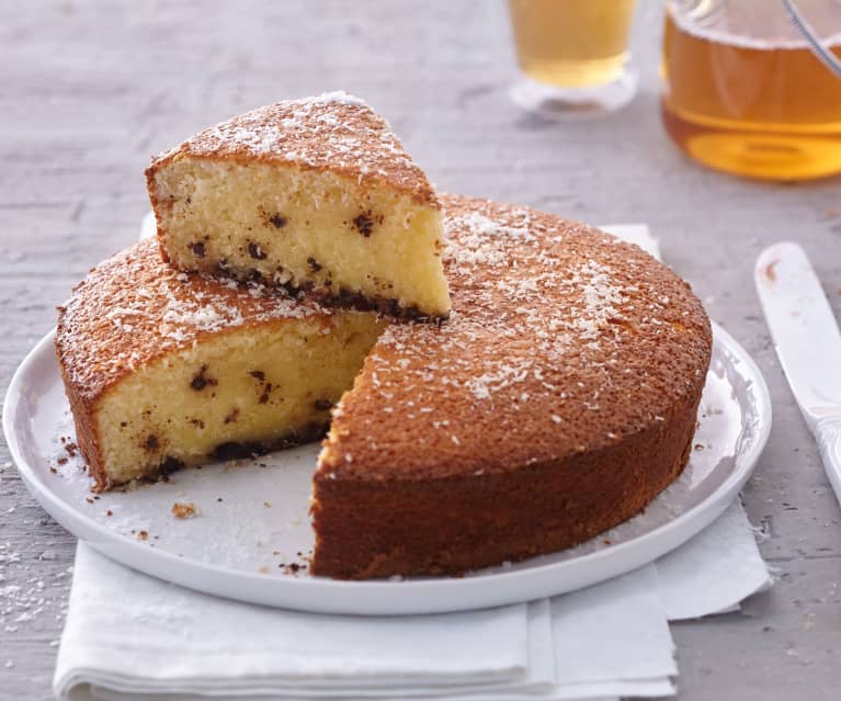 Gâteau à la faisselle, poires et chocolat au Thermomix - Cookomix