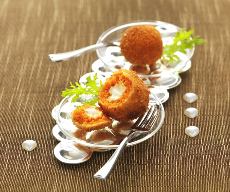 Amuse bouche : cromesquis de carotte