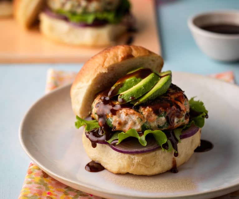 Teriyaki Salmon Burgers