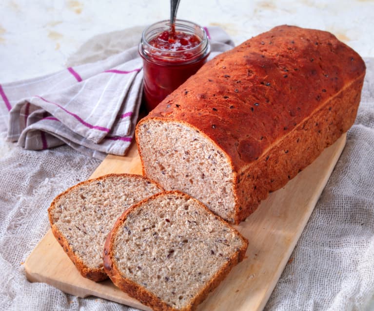 Pane all'olio e semi di lino