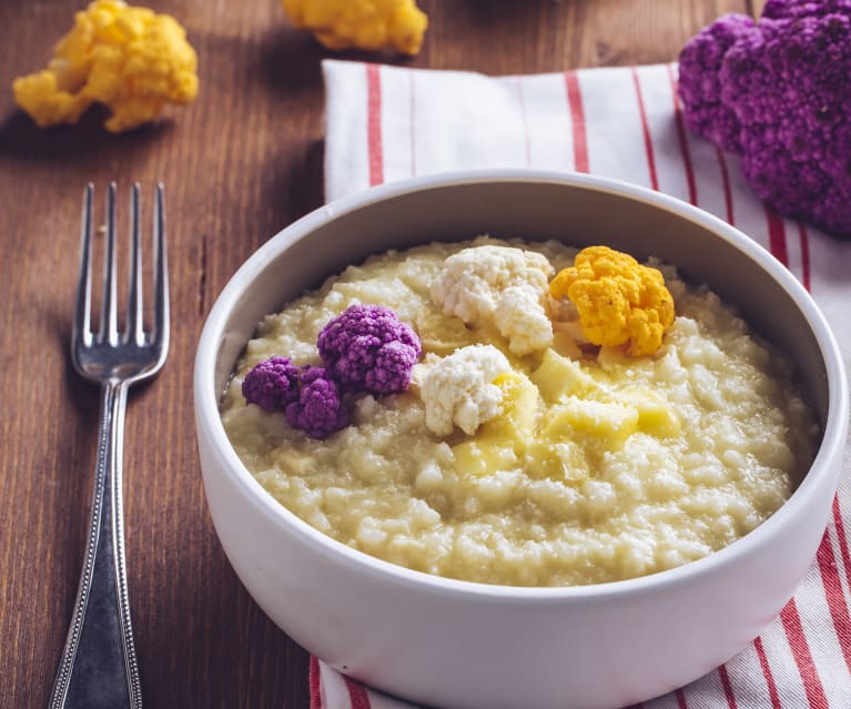 Risotto alla crema di cavolfiore e brie