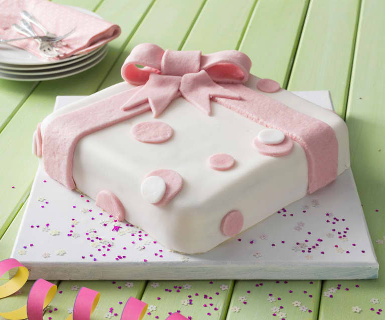 Birthday present cake