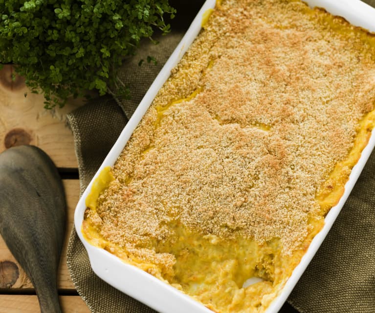 Gratin van gezouten kabeljauw (bacalhau)