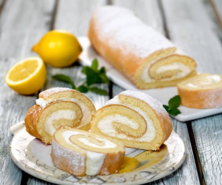 Zitronenroulade