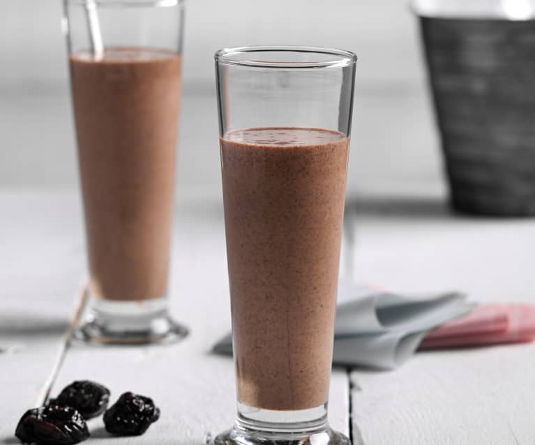 Smoothie de chocolate y ciruelas pasas