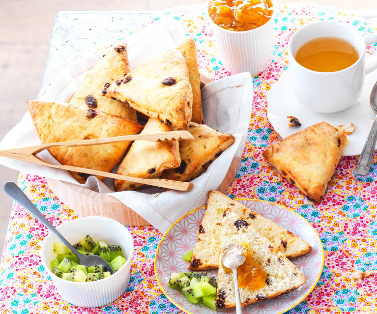 Scones raisin et citron au lait fermenté