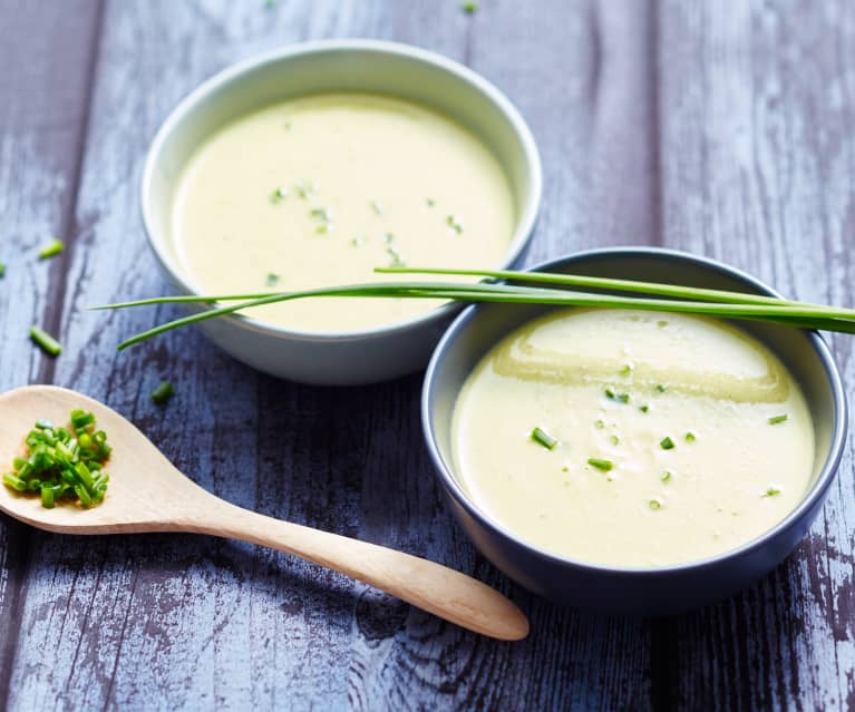 Velouté glacé de concombre au lait de coco