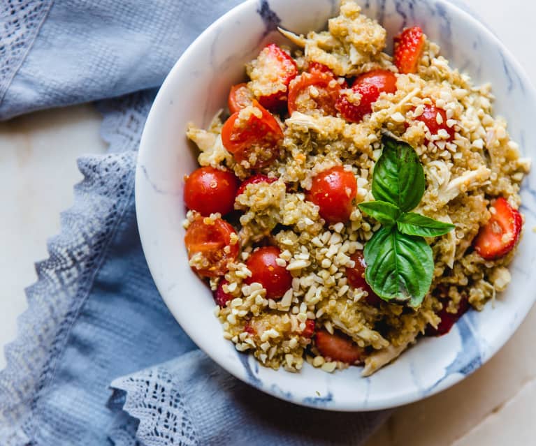 Receita de Risoto de frango desfiado com tomate seco, enviada por