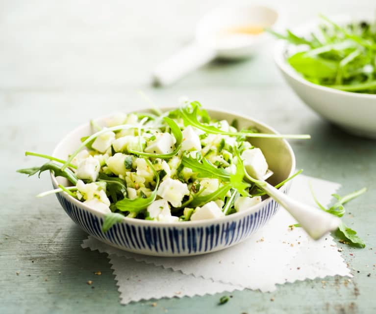 Salade de courgette et pomme verte