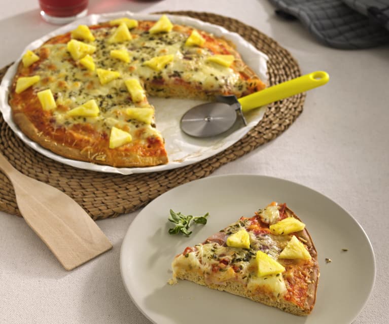 Pizza margarita sin gluten y sin lactosa