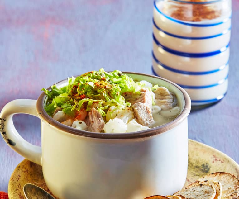 Pozole Blanco (soupe mexicaine)