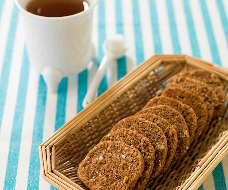 Bolachas de cereais e maçã