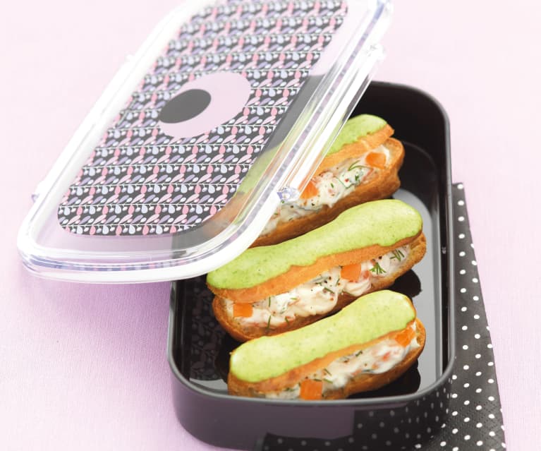 Eclairs à la truite en glaçage wasabi