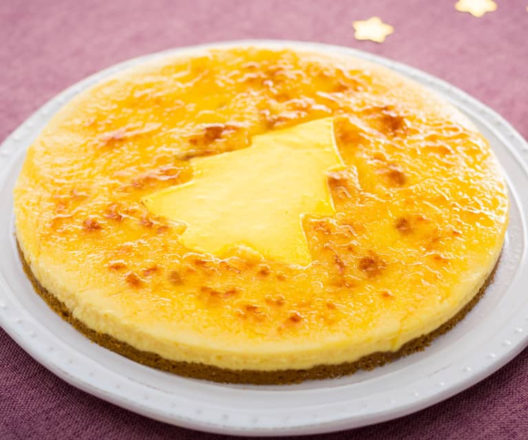 Tarta de crema catalana a la naranja